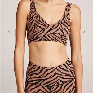 Varley tiger print workout set